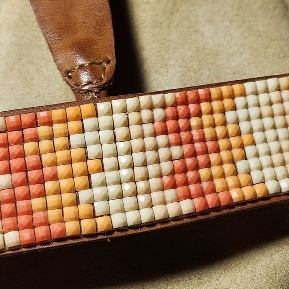 🇬🇪🔹️Kenneth Cole Reaction Great Mate 2 Bead & Zipper Wedge Sandals Size 8 - Picture 5 of 12